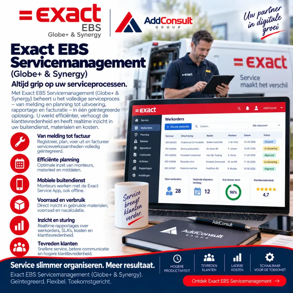 Exact EBS Servicemanagement (Globe+ & Synergy)